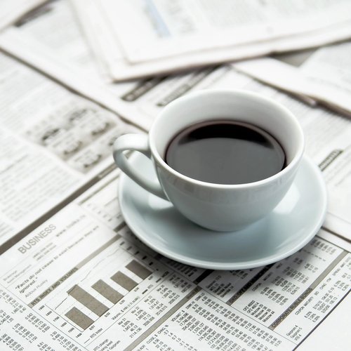 Coffee cup on newspaper - CONTEMPORARY CARPET & FLOORING in FL