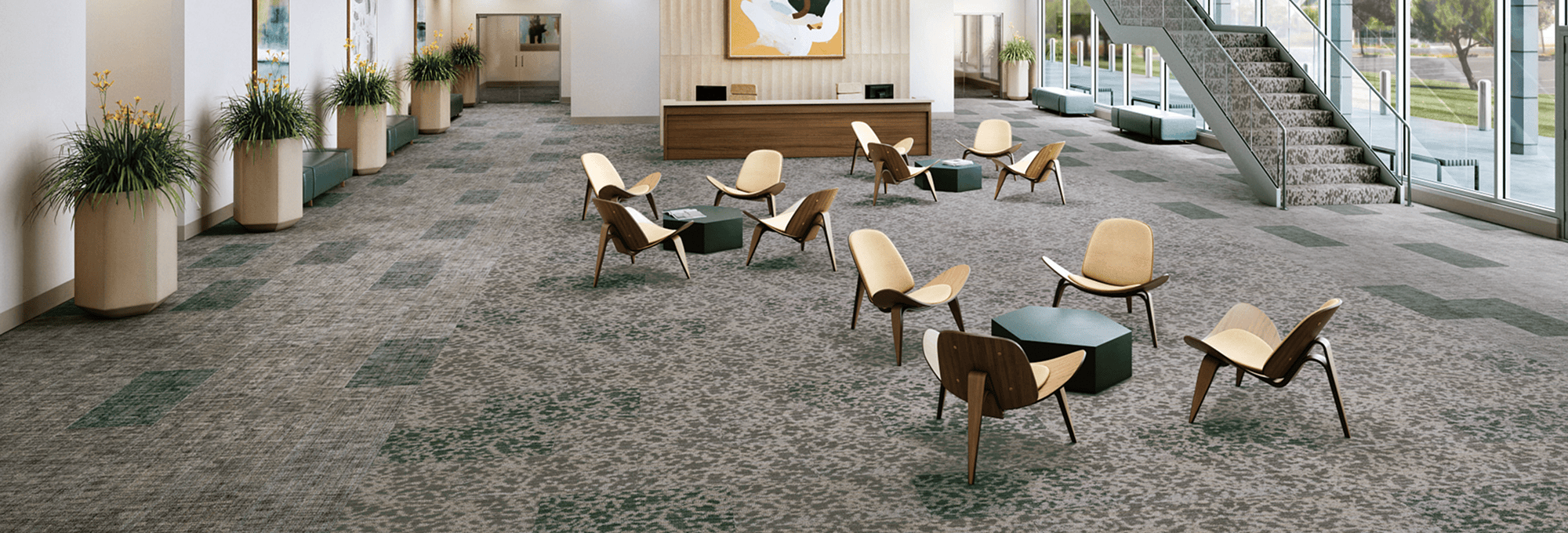 Commercial space with Philadelphia Commercial carpeting - CONTEMPORARY CARPET & FLOORING in FL