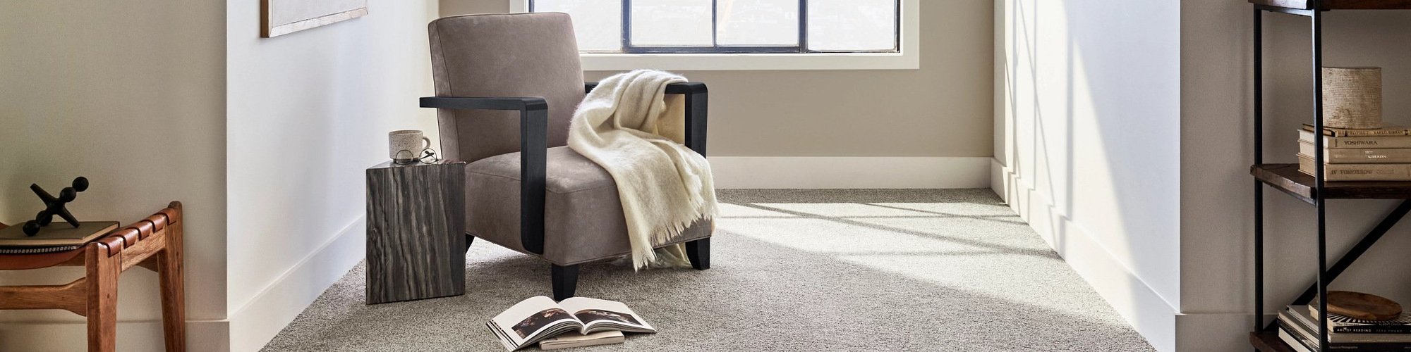 Armchair on carpet floor - CONTEMPORARY CARPET & FLOORING in FL